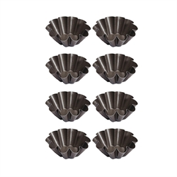 Lot de 8 moules à brioches 6 cm Gobel