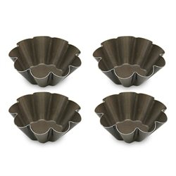 4 Moules à brioches individuels 6 cm Gobel