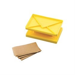 Kit de biscuits à message forme enveloppe Silikomart