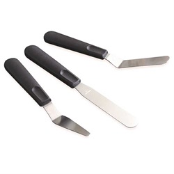 Set de 3 mini spatules inox Mathon