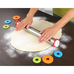 Rouleau à pâtisserie inox avec disques ajustables Wenko by Maximex