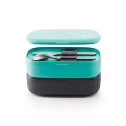 Lunch Box basics To Go turquoise 1 L Lekue