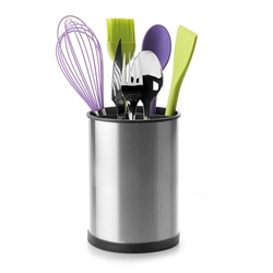 Porte-ustensiles rotatif 3 compartiments inox Ibili