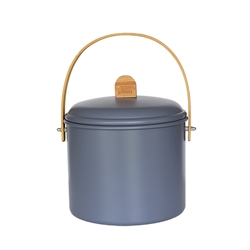 Seau à compost d’intérieur ardoise 7 L Pebbly