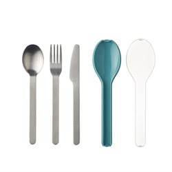 Set de 3 couverts Ellipse bleu Mepal
