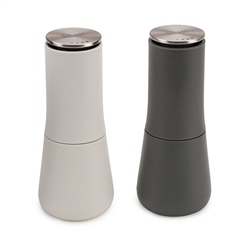 Set de 2 moulins sel et poivre gris blanc Joseph Joseph