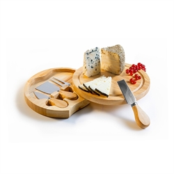 Set plateau à fromages avec couteaux Ibili