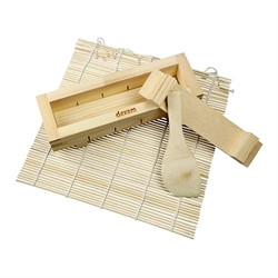 Set à sushis bambou 4 pièces Dexam