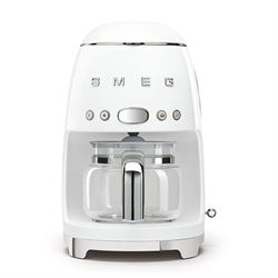Machine à café Filtre blanc 1050 W DCF02WHEU Smeg