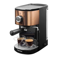 Machine à café expresso avec buse vapeur 15 bars 1250 1450 W coloris cuivre Bestron