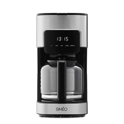 Cafetière filtre électrique programmable 1,5 L 900 W Simeo
