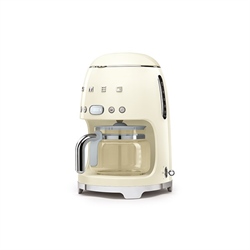 Machine à café filtre crème 10 tasses 1050 W DCF01CREU Smeg
