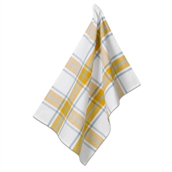 Torchon Svea Jaune blanc 70 x 50 cm Kela