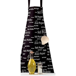 Tablier noir Sel & Poivre 85 cm Winkler