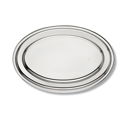 Plat ovale en inox ALFA 35 cm Inoxriv