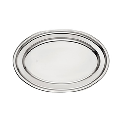 Plat ovale en inox England 50 cm Inoxriv