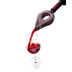 Aérateur à vin noir translucide Vacu vin