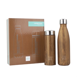 Coffret bois 1 bouteille 500 ml et 1 théière 350ml Yoko® Design