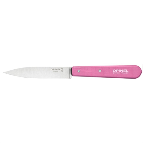 Couteau office N°112 lame inox lisse 10 cm fuchsia Opinel
