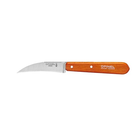 Couteau à légumes N°114 lame inox 7 cm coloris mandarine Opinel