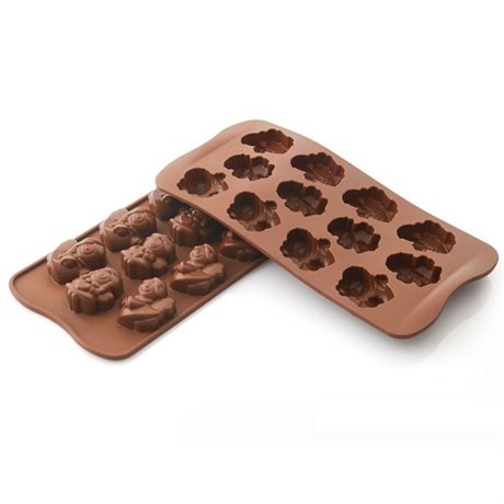 Moule en silicone 12 chocolats ange Silikomart