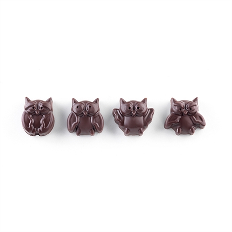 Moule en silicone 12 chocolats chouette Silikomart