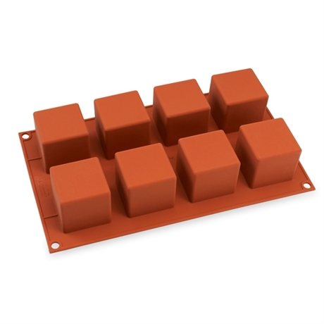 Plaque silicone 8 cubes Silikomart