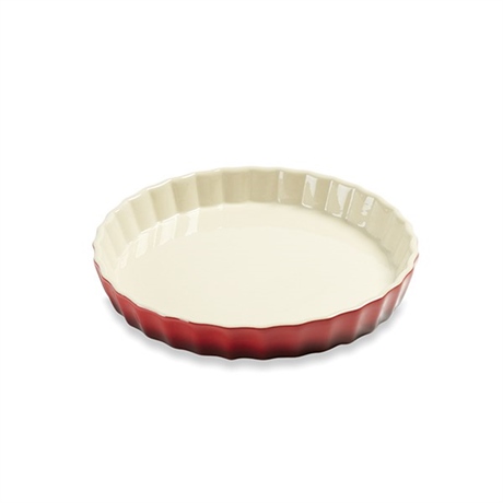 Moule à tarte en céramique 24 cm rouge Mathon