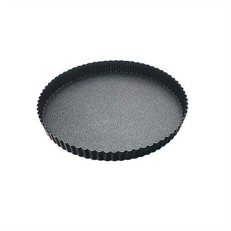 Tourtière ronde bords cannelés avec revêtement antiadhésif 28 cm Gobel