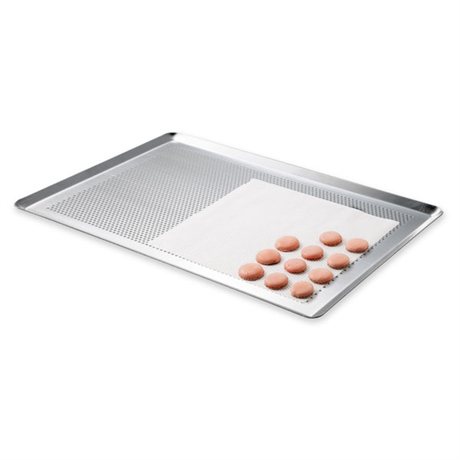 Plaque à pâtisserie micro-perforée professionnelle en aluminium 40 cm Mathon