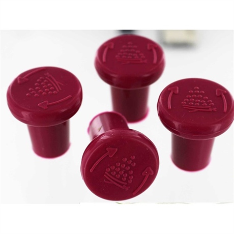 Lot de 4 bouchons bordeaux