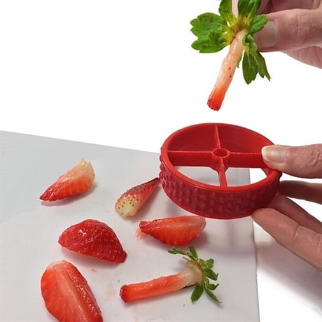 Équeuteur et coupe-fraises PushBerry (vue 1