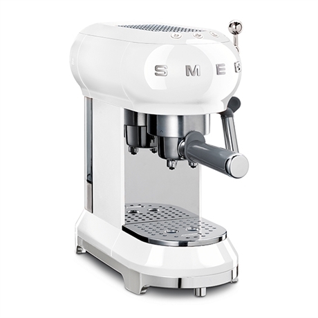 Machine à café Expresso blanc 1350 W ECF01WHEU Smeg