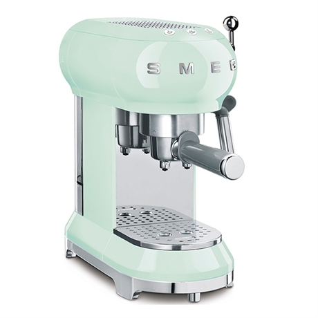 Machine à café Expresso vert d'eau 1350 W ECF01PGEU Smeg