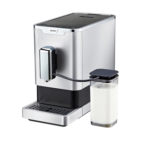 Machine à café broyeur Slimissimo intense Milk Silver 20220 Scott