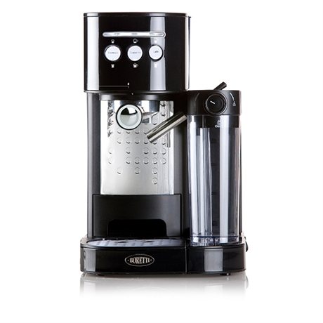 Machine à expresso latte et cappuccino noire B400 Boretti