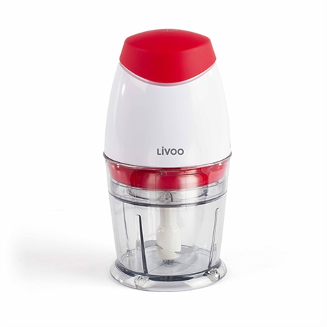 Mini Hachoir électrique rouge 25 cl 160 W DOP118R Livoo