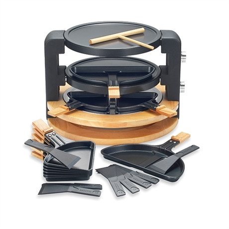 Raclette ronde multifonction 10 poêlons 1500 W Kitchen Chef Professional