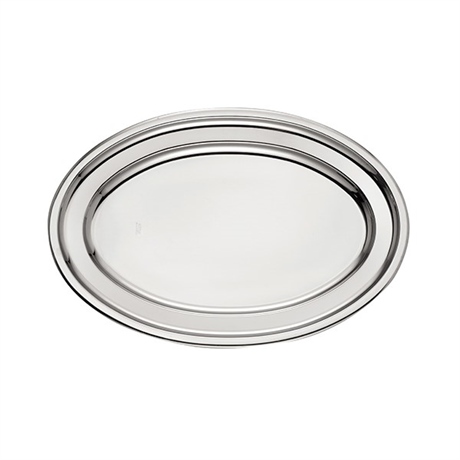 Plat ovale en inox England 50 cm Inoxriv