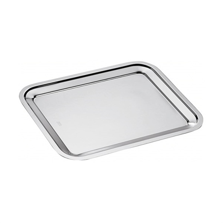 Plat rectangle en inox Dribbling 30 cm Inoxriv