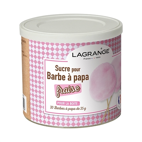 Sucre à barbe à papa Fraise 500 g  380007 Lagrange