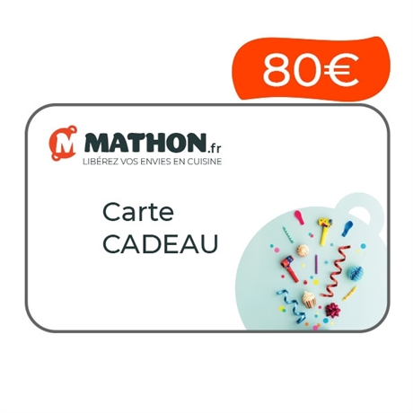 Carte cadeau physique Mathon 80€