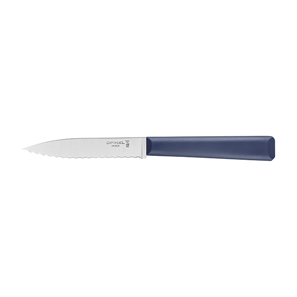 Couteau Cranté N°313 Essentiels Bleu 10 cm inox Opinel zoom