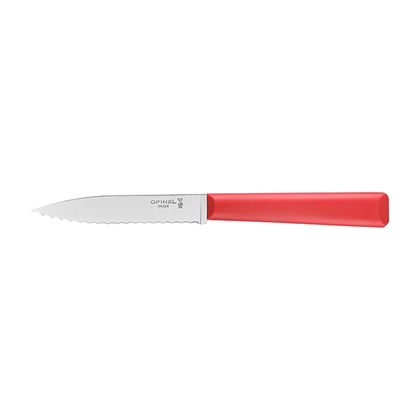Couteau Cranté N°313 Essentiels Rouge 10 cm inox Opinel zoom