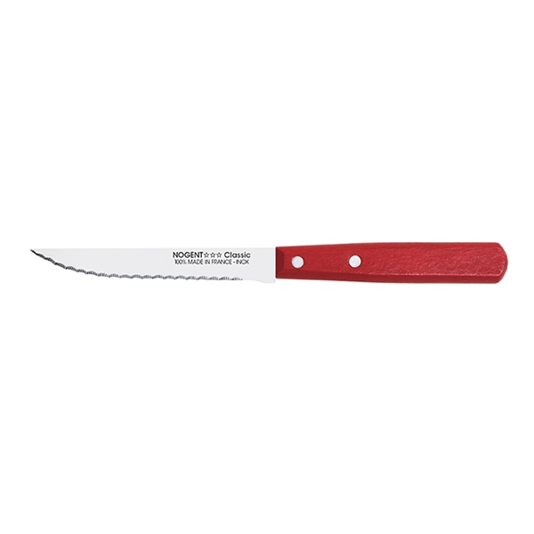 Couteau à steak 11 cm rouge Nogent zoom