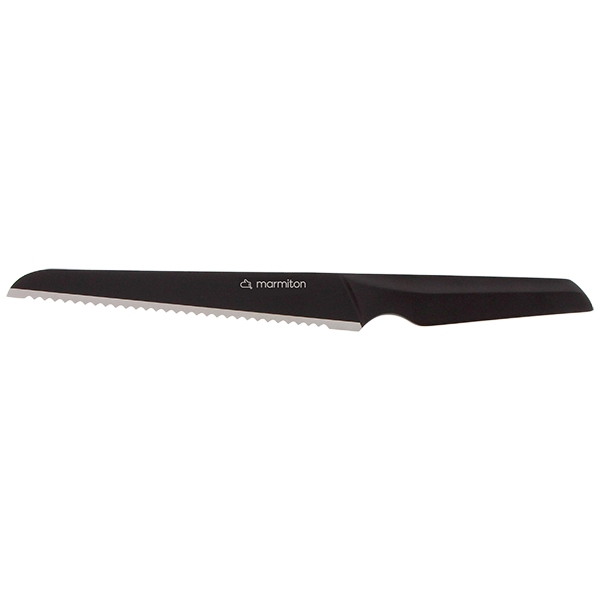 Couteau à pain 20 cm noir Passion Marmiton zoom