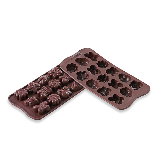 1 Moule 15 chocolats Printemps en silicone Silikomart zoom
