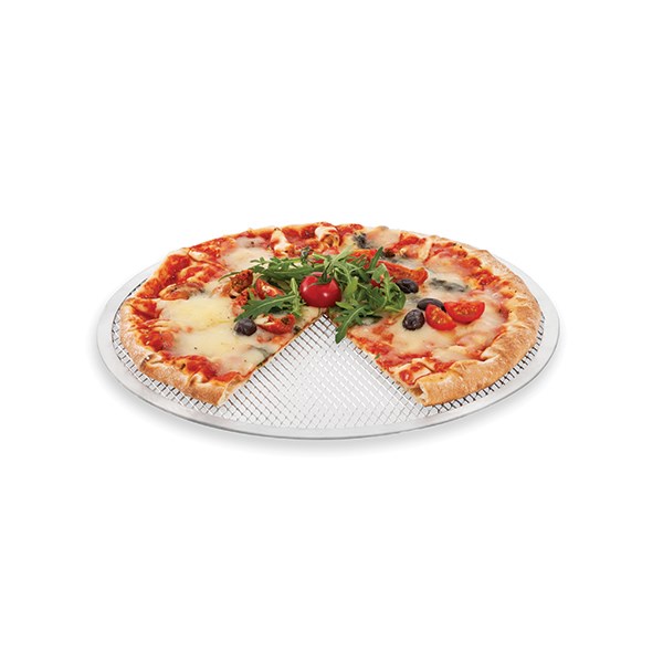 Grille de cuisson perforée pour pizza ronde 31 cm Mathon zoom