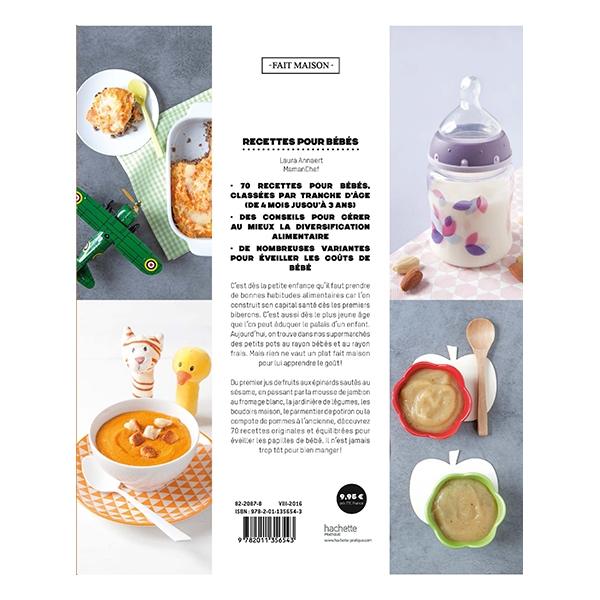Livre Recettes Pour Bebes Fait Maison Hachette Pratique Mathon Fr