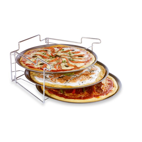 3 plaques à pizza avec support Baumalu zoom